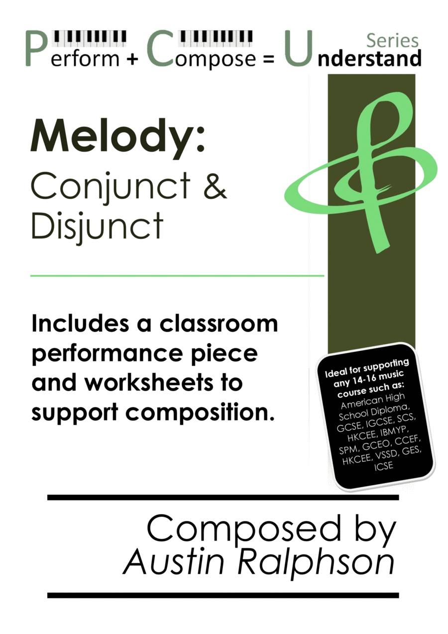 Melody: Conjunct and Disjunct educational pack - Perform Compose Understand PCU Series School and Community scores gallery preview page 1