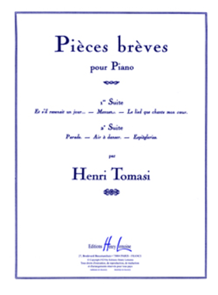 Book cover for Pieces breves, suite No. 1