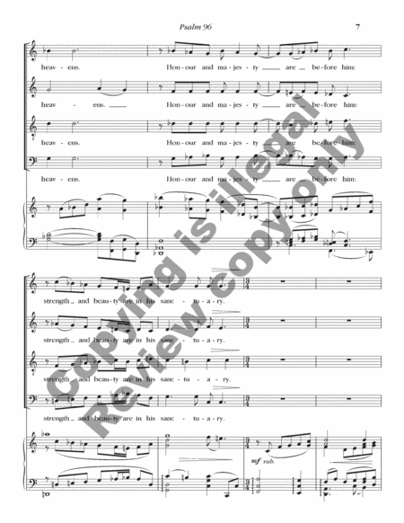 Psalm 96 (Choral Score)