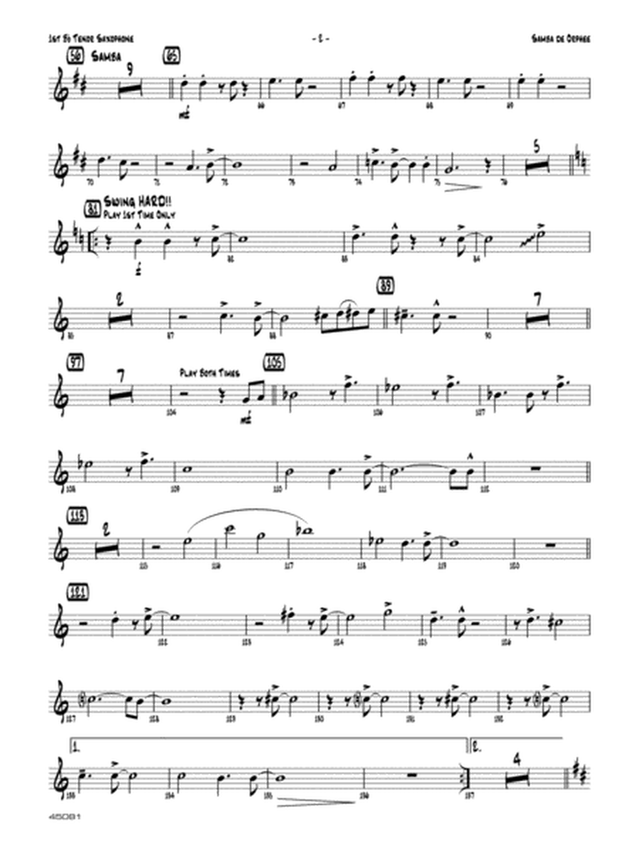 Samba de Orphee: B-flat Tenor Saxophone