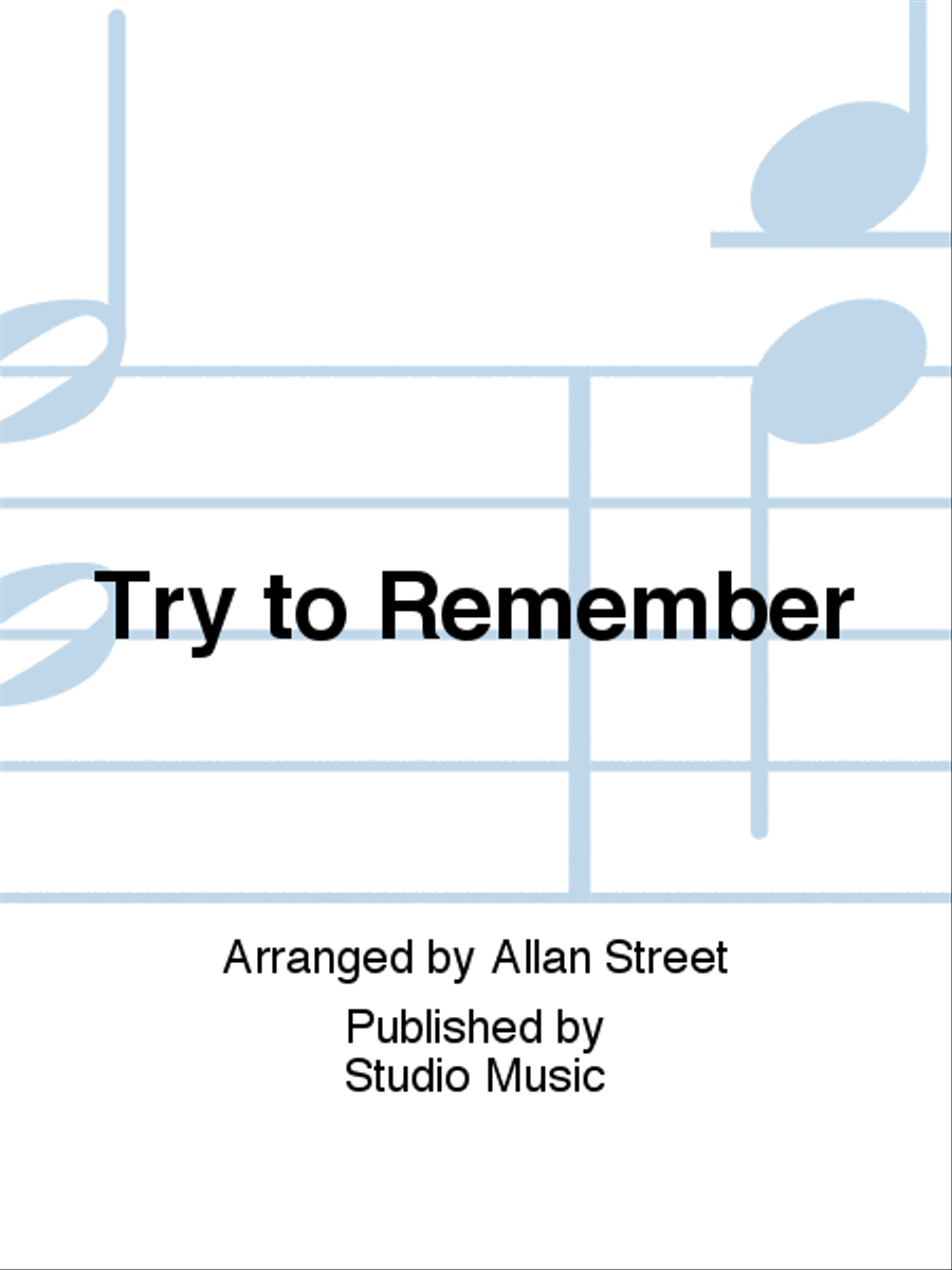 Try to Remember Try to Remember Brass Band scores gallery preview page 1