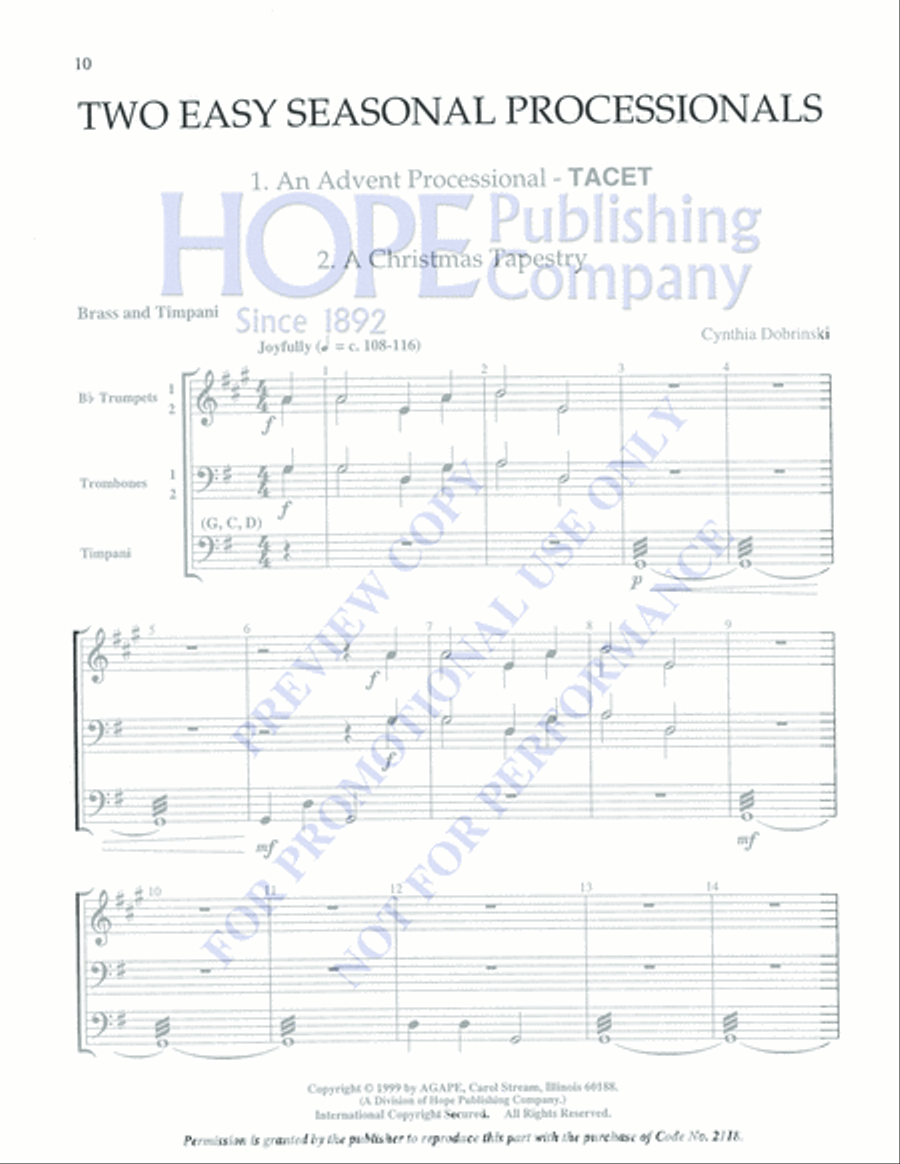 Two Easy Seasonal Processionals 5-Octaves scores gallery preview page 8