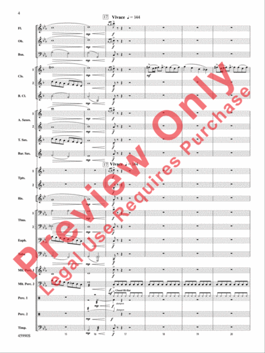 The Lost Temple Concert Band scores gallery preview page 5