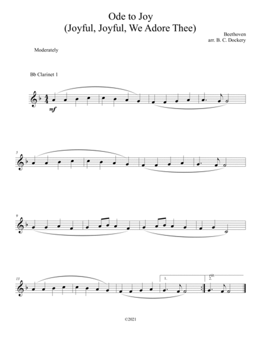 20 Easter Hymn Duets for 2 Clarinets and Piano: Vols. 1 & 2 image number null