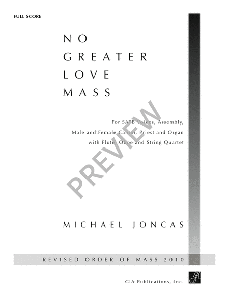 No Greater Love Mass - Full Score