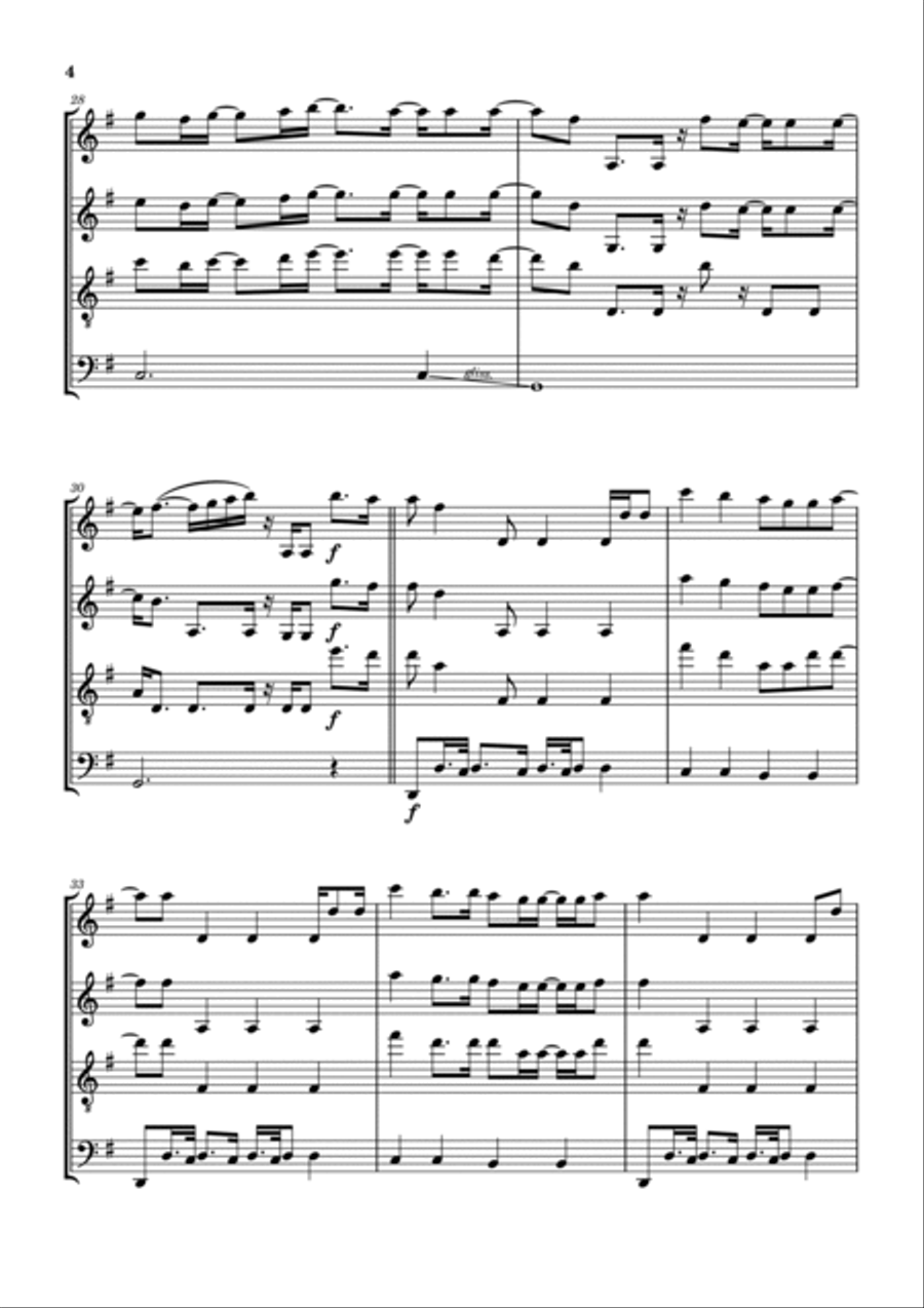 Holy Water Woodwind Quartet scores gallery preview page 5