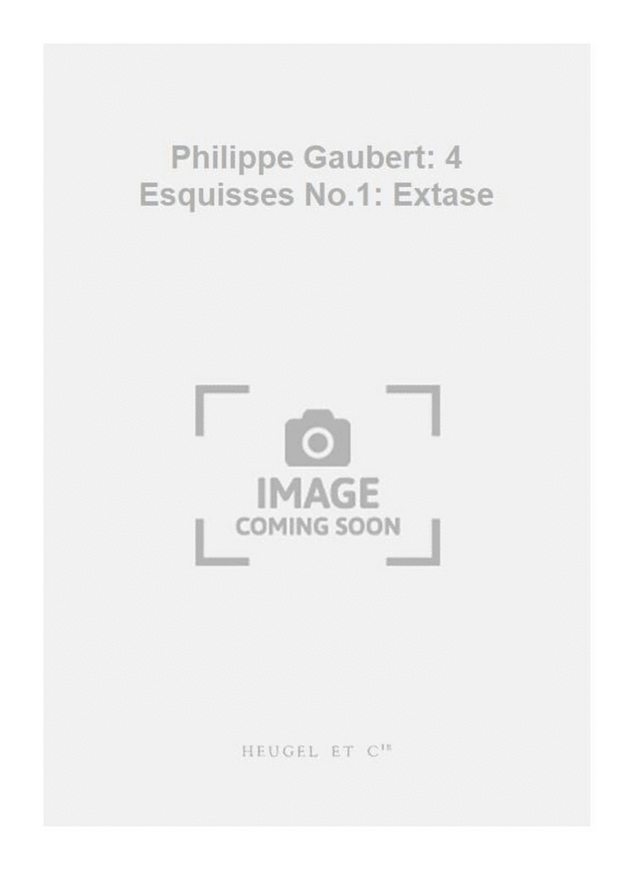 Philippe Gaubert: 4 Esquisses No.1: Extase Violin Solo scores gallery preview page 1