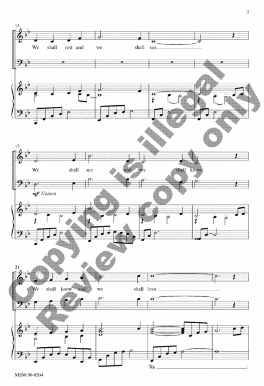 All Shall Be Amen and Alleluia 4-Part scores gallery preview page 10