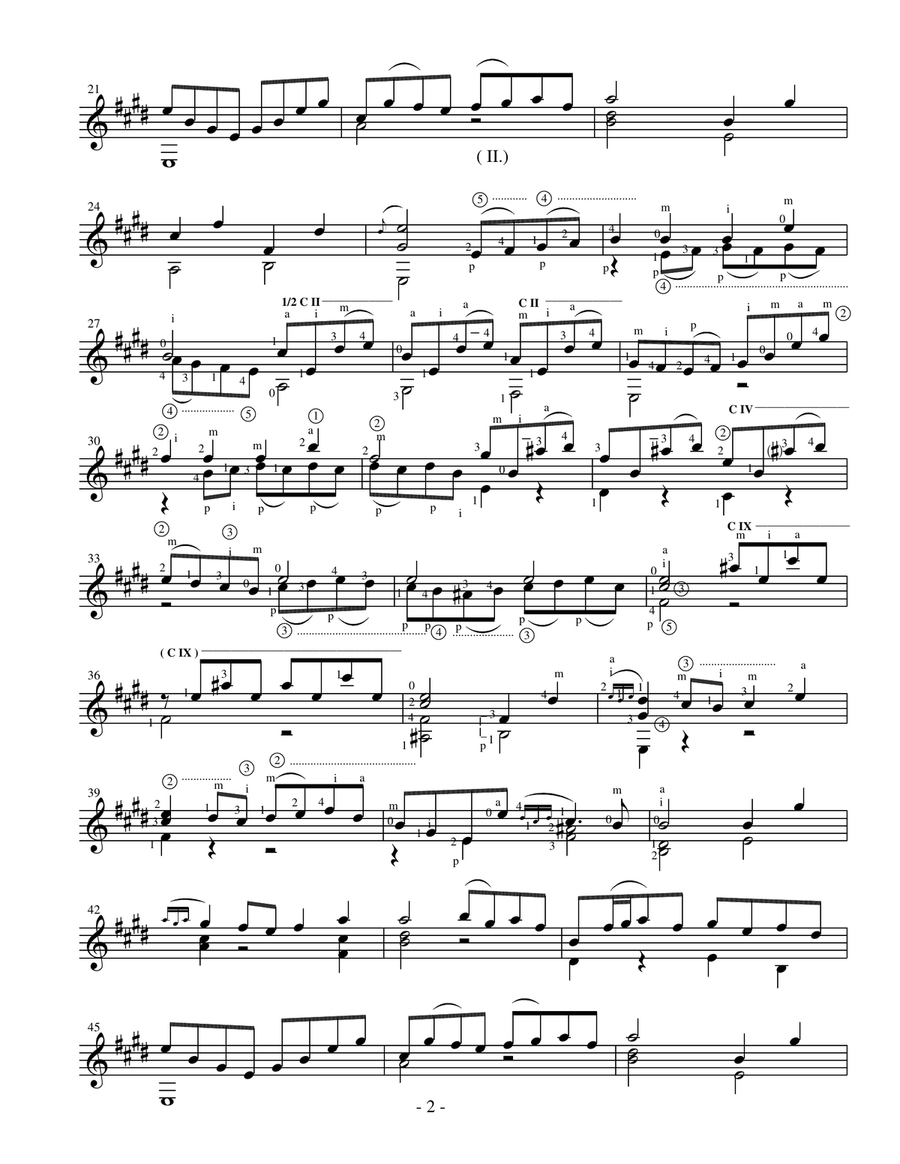 Gavotte en Rondo BWV1006a - Johann Sebastian Bach (from 4th Lute Suite) Lute scores gallery preview page 3