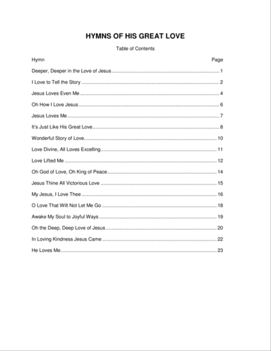 Hymns of His Great Love Flute Solo scores gallery preview page 2