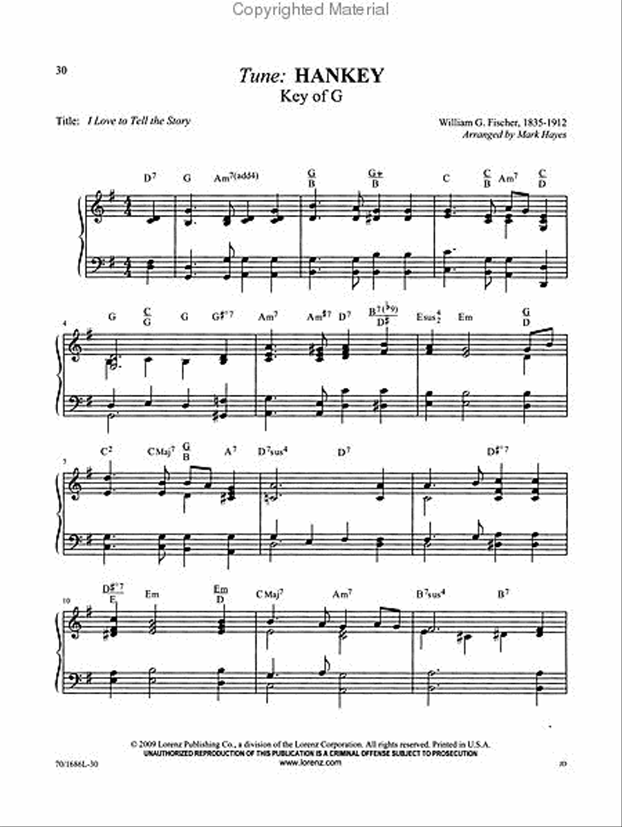 Hymn Harmonizations by Hayes, Vol. 2 Piano Solo scores gallery preview page 3