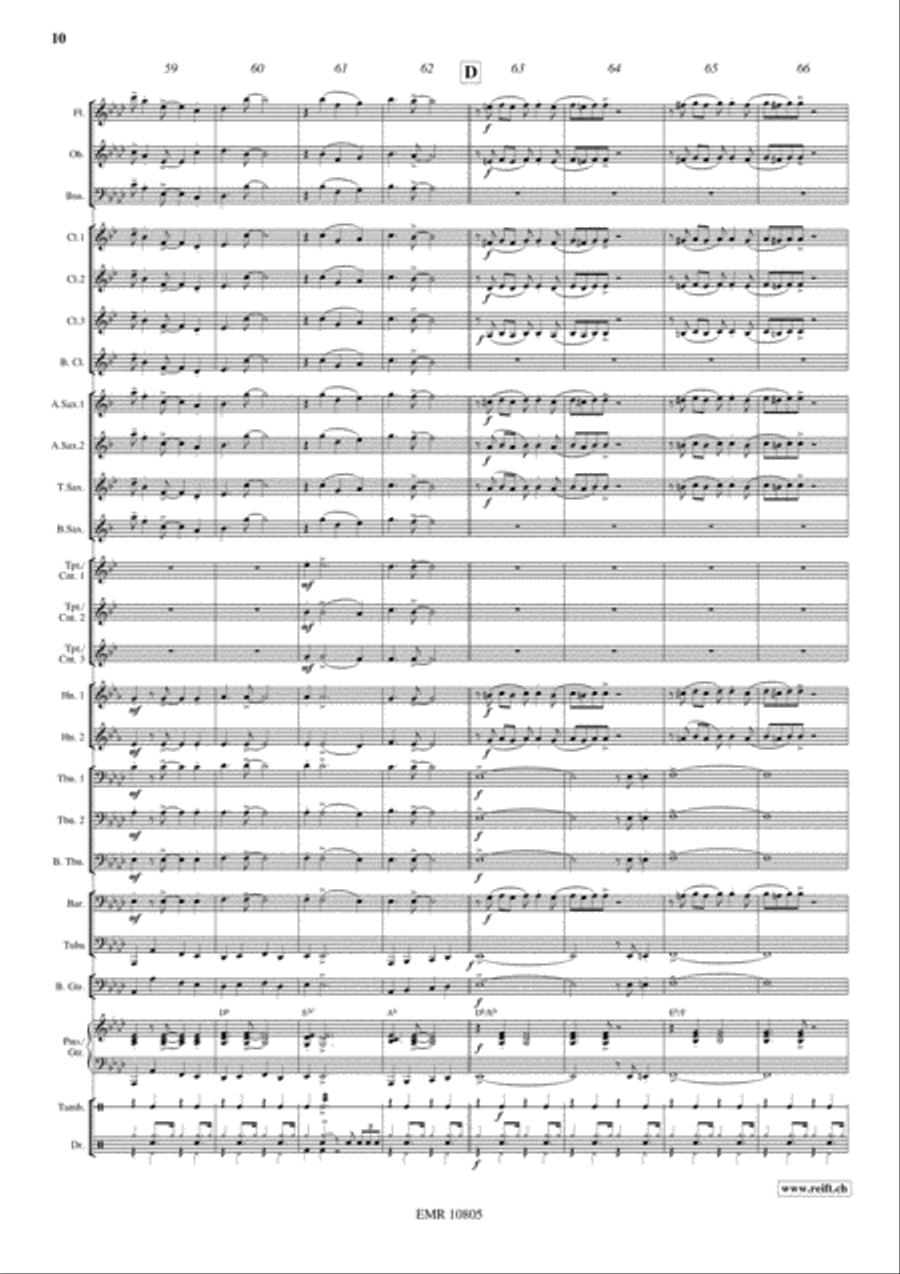Santa Lucia Santa Lucia Concert Band scores gallery preview page 11