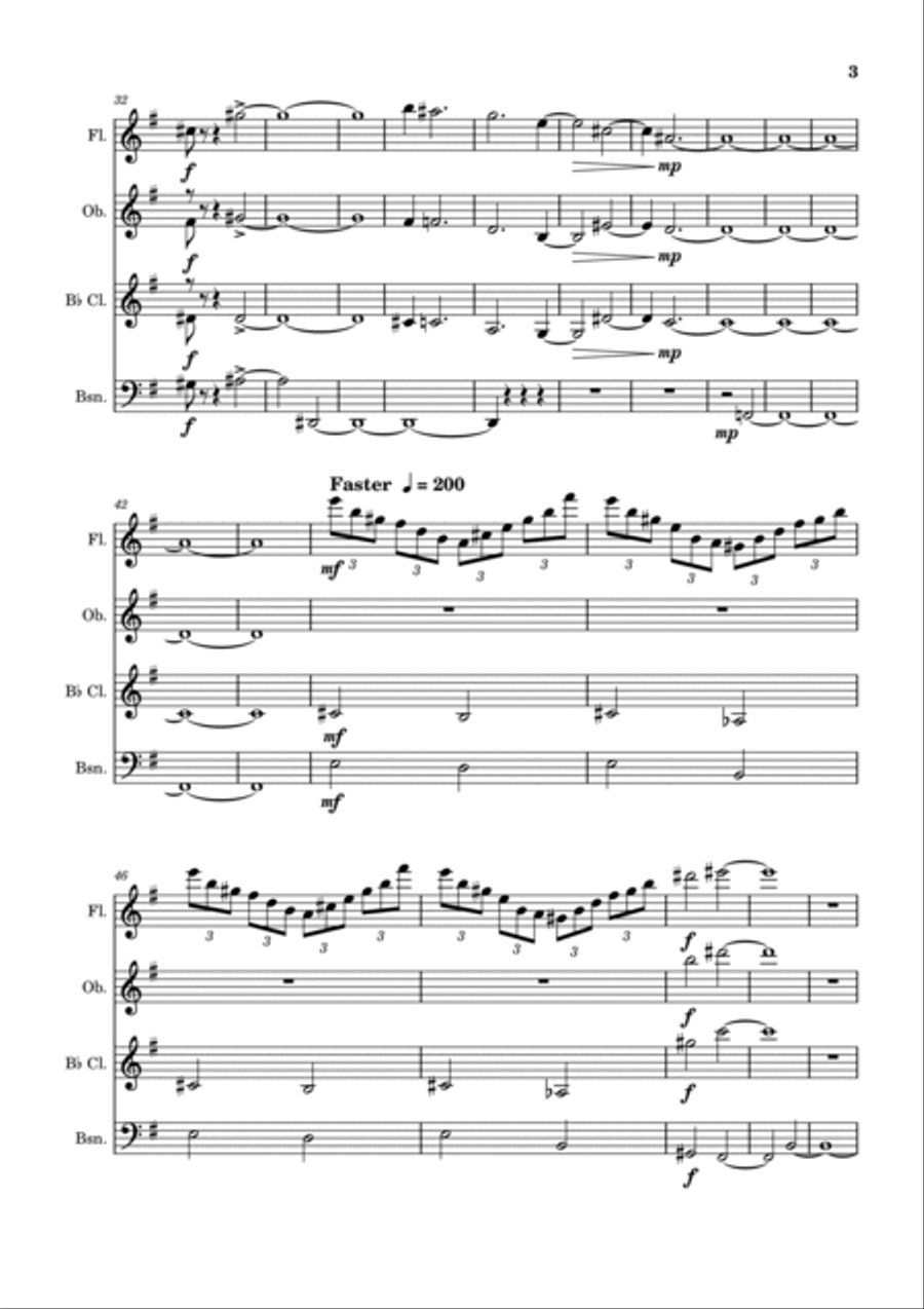 The Leprechaun's Dream Woodwind Quartet scores gallery preview page 4