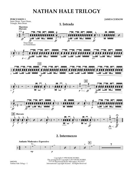 Nathan Hale Trilogy - Percussion 1