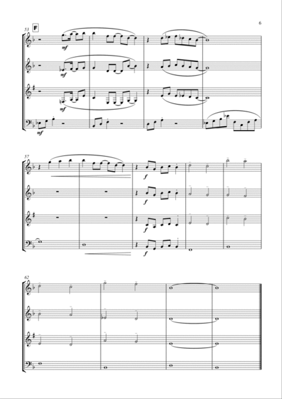 Suspicious Minds Woodwind Quartet scores gallery preview page 6