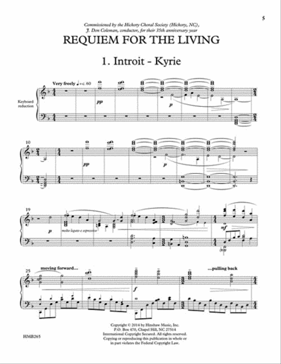 Requiem for the Living 4-Part scores gallery preview page 2