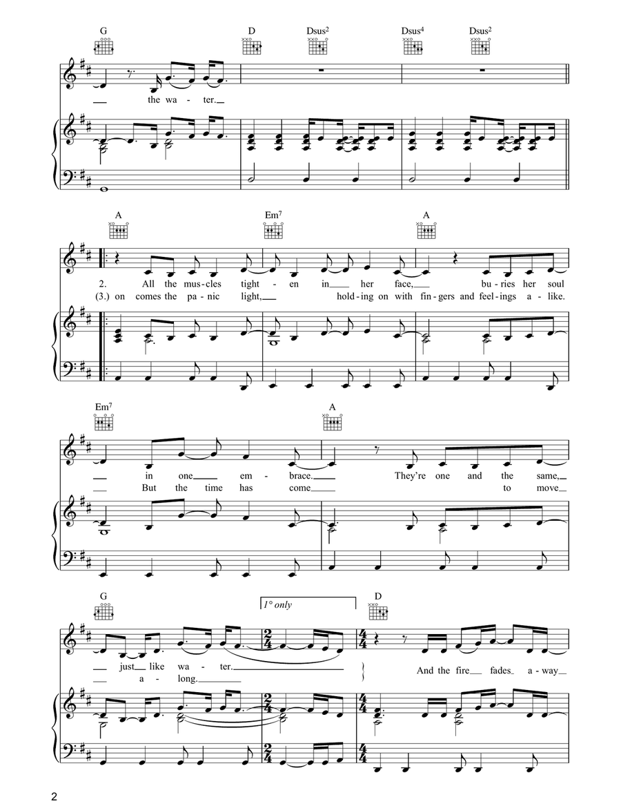 Other Side Of The World Piano, Vocal, Guitar scores gallery preview page 2