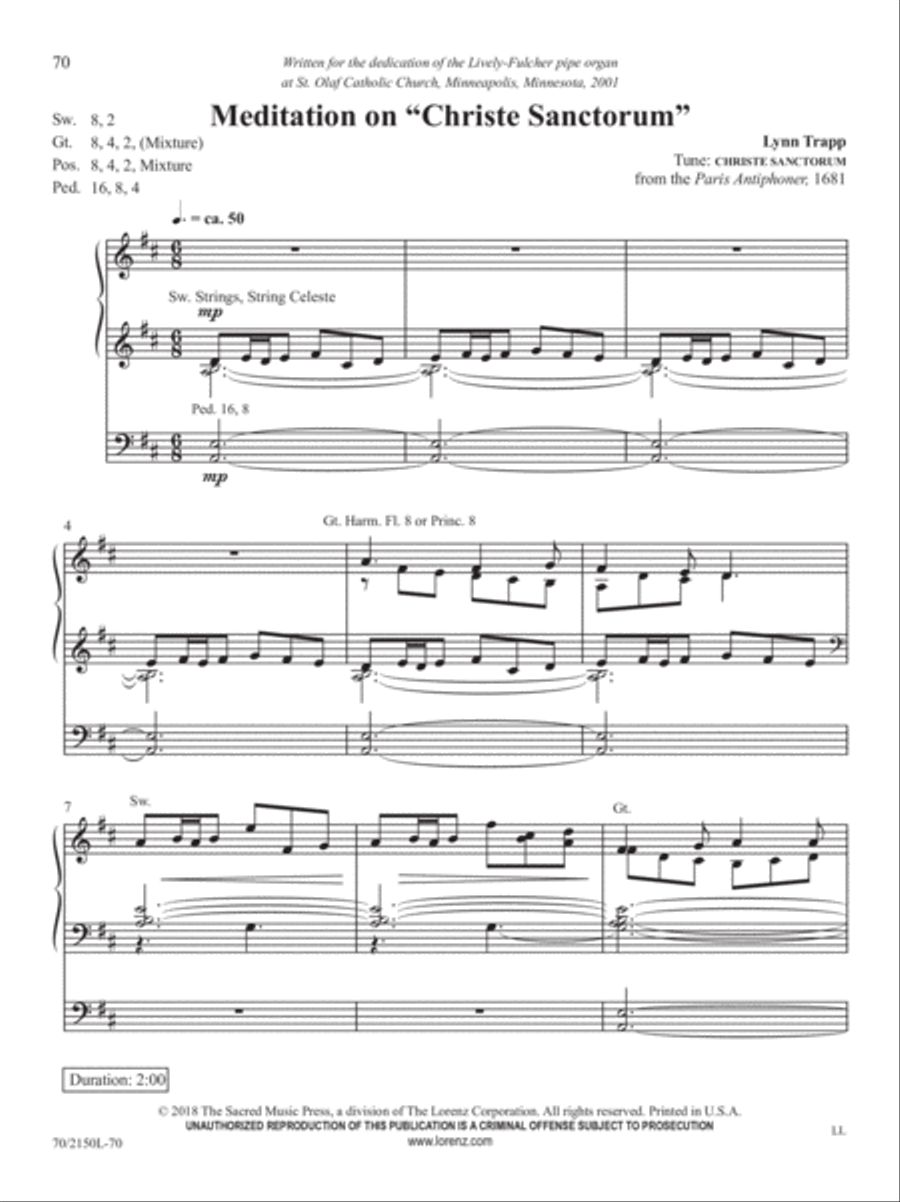 The Sacred Organ Library, Vol. 4 Organ Solo scores gallery preview page 21