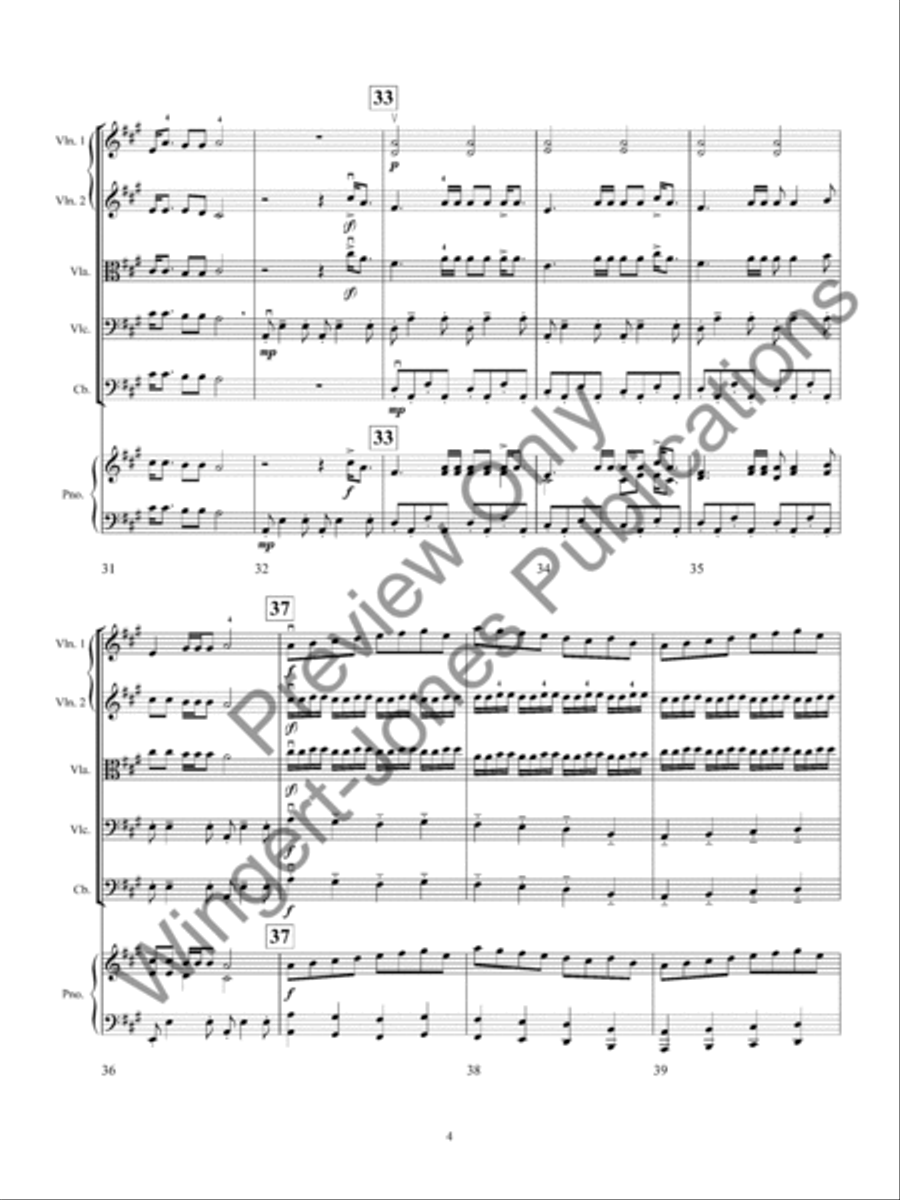 Three Tunes from the British Isles (Score) String Orchestra scores gallery preview page 7