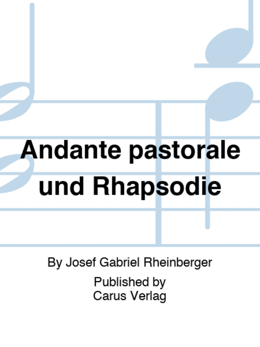 Andante pastorale und Rhapsodie Oboe Solo scores gallery preview page 1