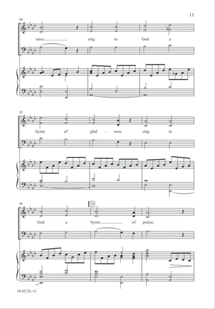 The Tomb Stands Open Wide 3-Part scores gallery preview page 11