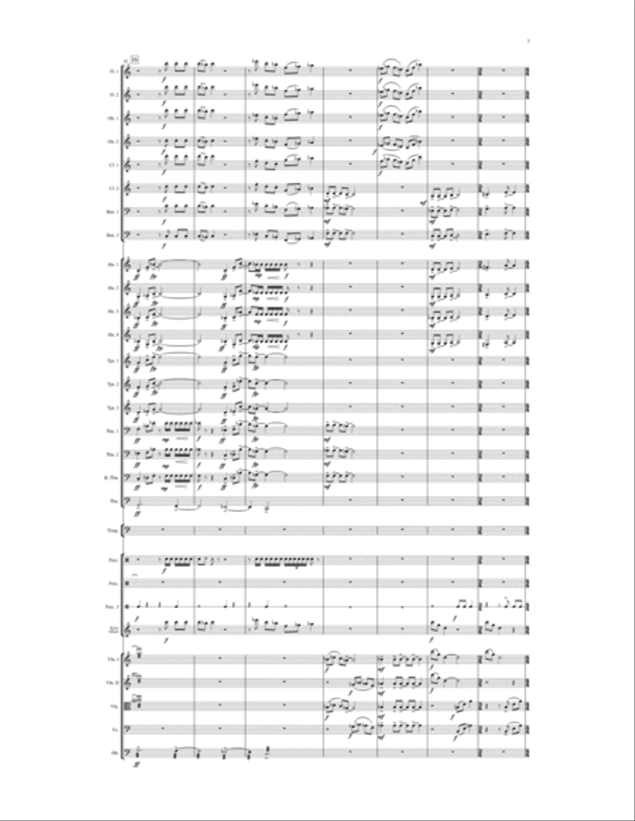 Celebration Overture (Full Orchestra) Full Orchestra scores gallery preview page 3