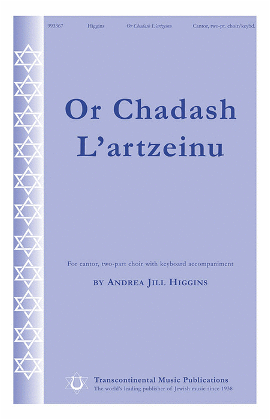 Or Chadash L'artzeinu 2-Part scores gallery preview page 1