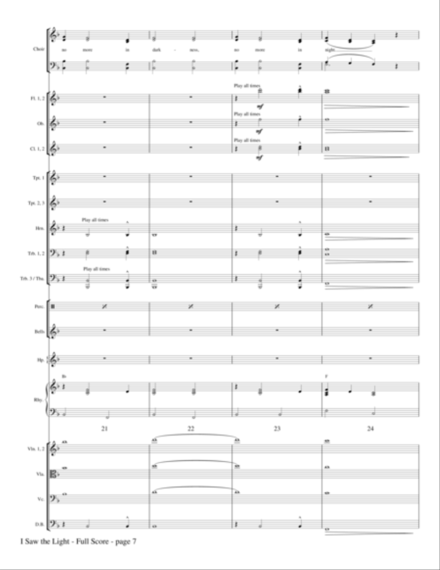 I Saw The Light - Full Score Choir scores gallery preview page 6