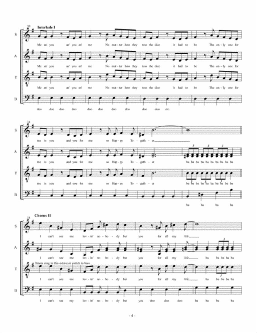 Happy Together Happy Together Divisi scores gallery preview page 4