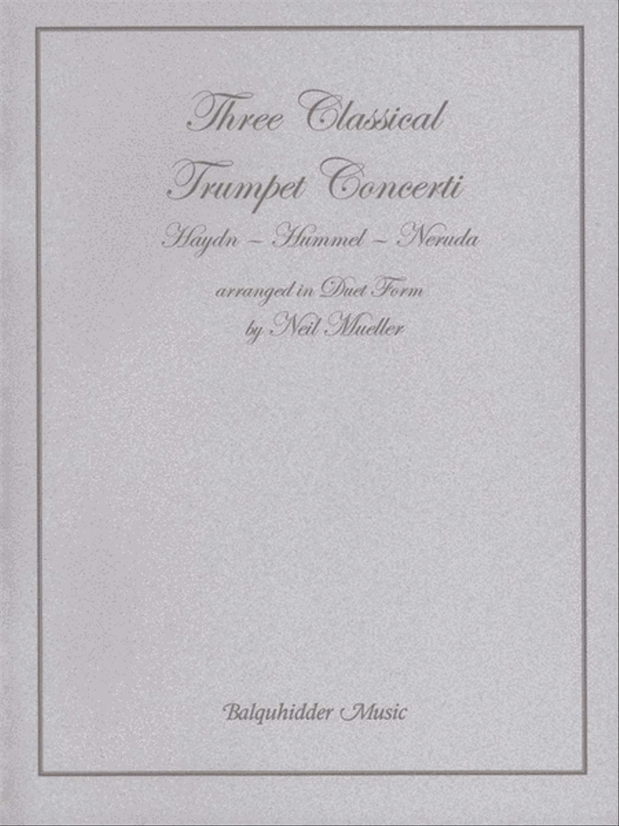 Three Classic Trumpet Concertos Trumpet scores gallery preview page 1