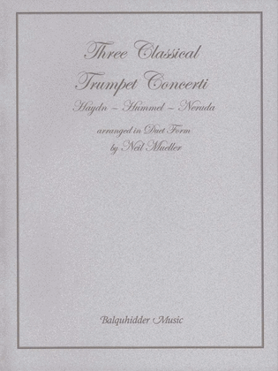 Book cover for Three Classic Trumpet Concertos