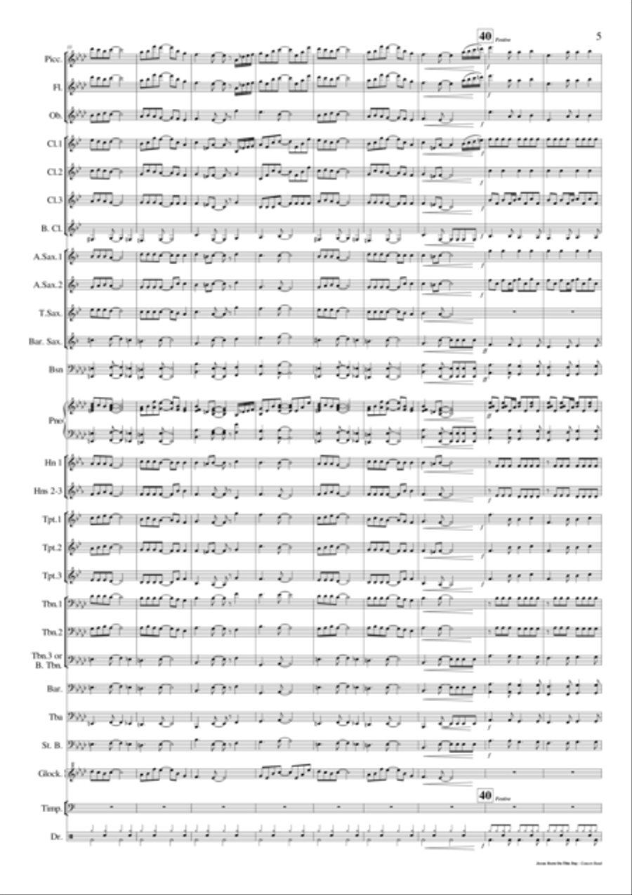 Jesus Born On This Day Concert Band scores gallery preview page 6
