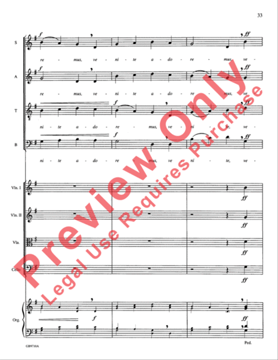 A Festival of Lessons and Carols Choir scores gallery preview page 34