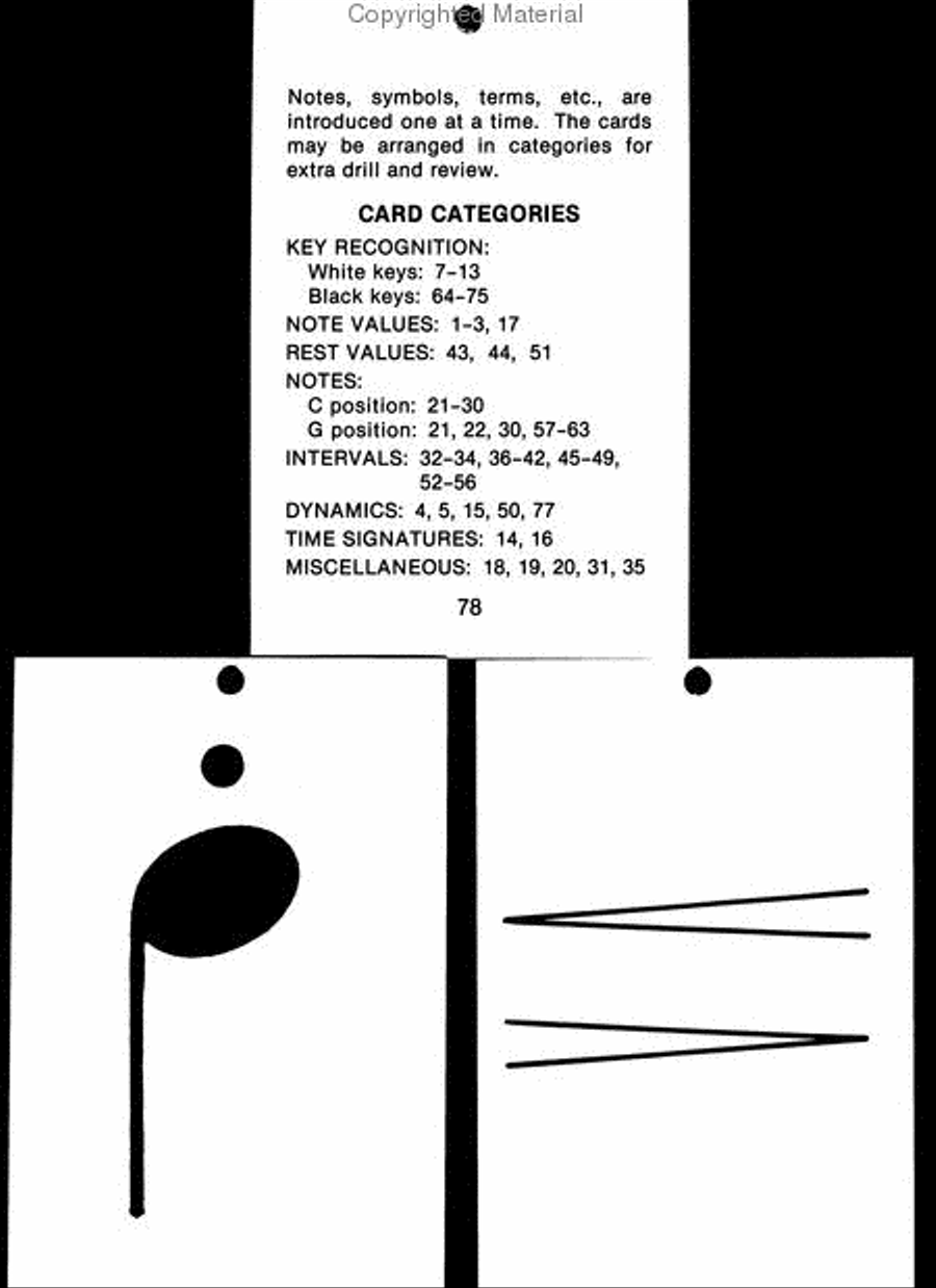 Alfred's Basic Piano Prep Course Flash Cards, Book A & B Piano Method scores gallery preview page 2