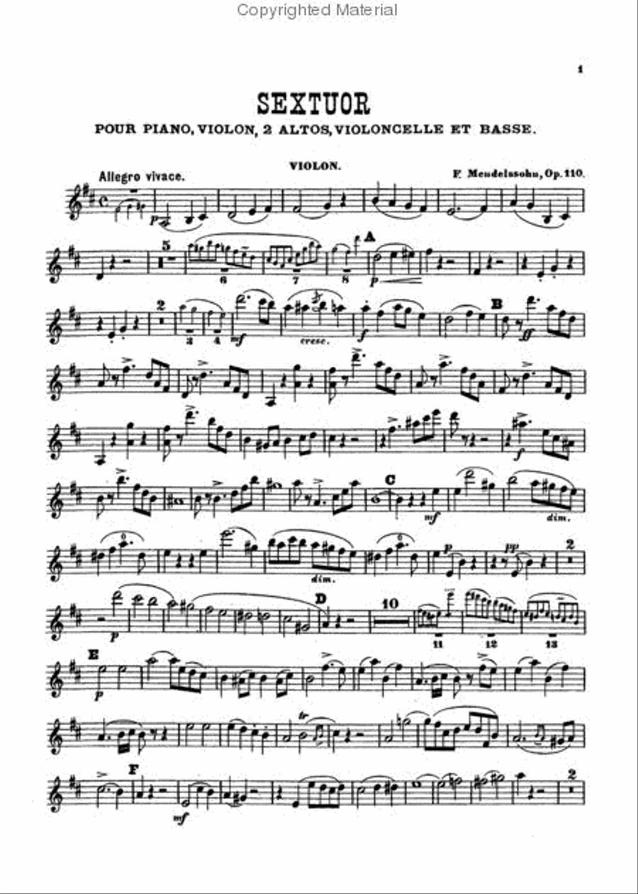 Sextet in D Major, Op. 110 String Orchestra scores gallery preview page 4