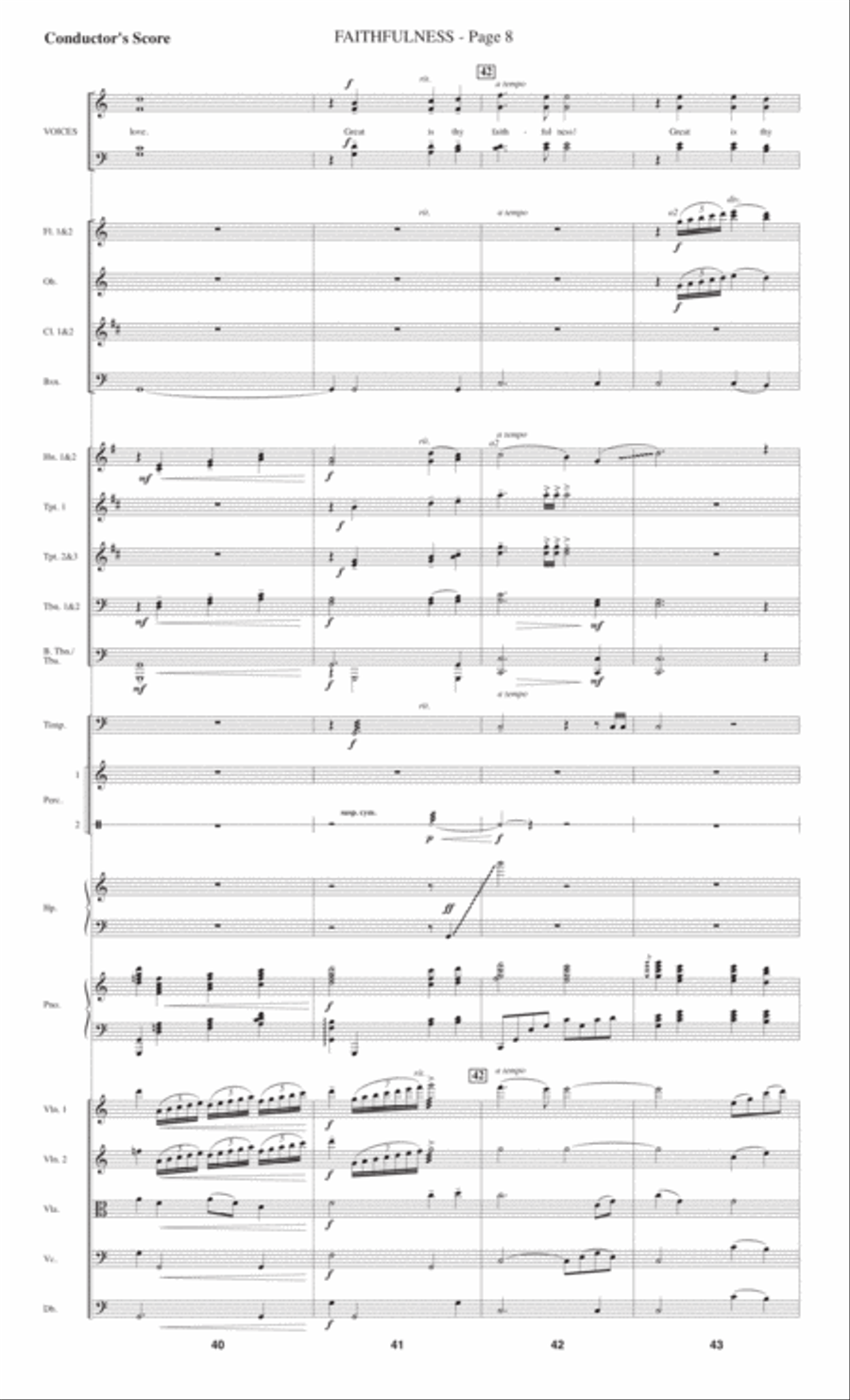 Faithfulness 4-Part scores gallery preview page 10