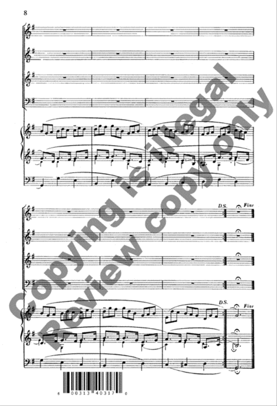 Jesu, Joy of Man's Desiring 4-Part scores gallery preview page 17
