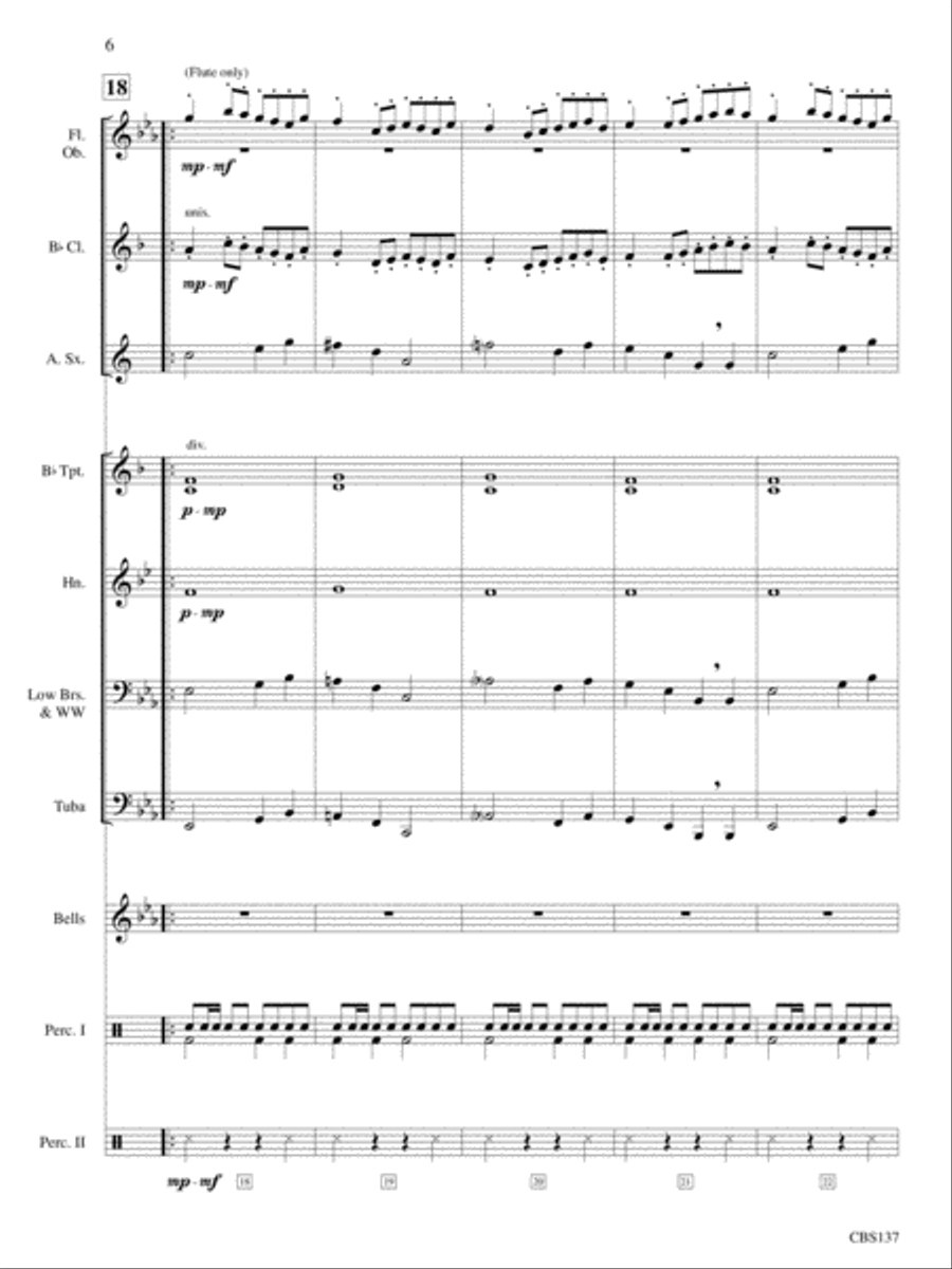 Ormond Overture Concert Band scores gallery preview page 6