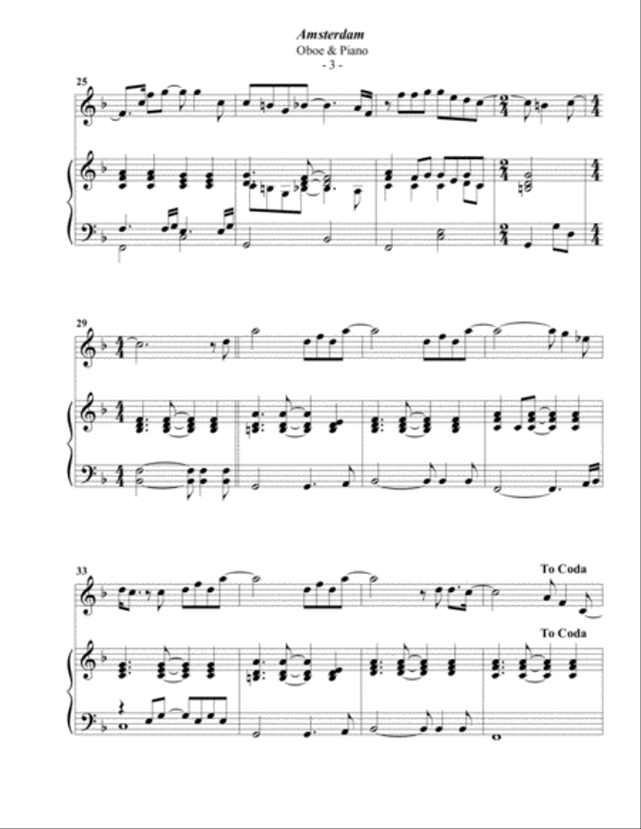 Amsterdam Amsterdam Piano scores gallery preview page 3