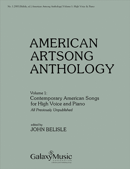 American Art Song Anthology, Volume 1: Contemporary American Songs for High Voice and Piano