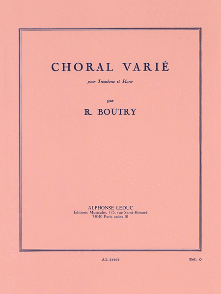 Choral Varie (trombone & Piano)