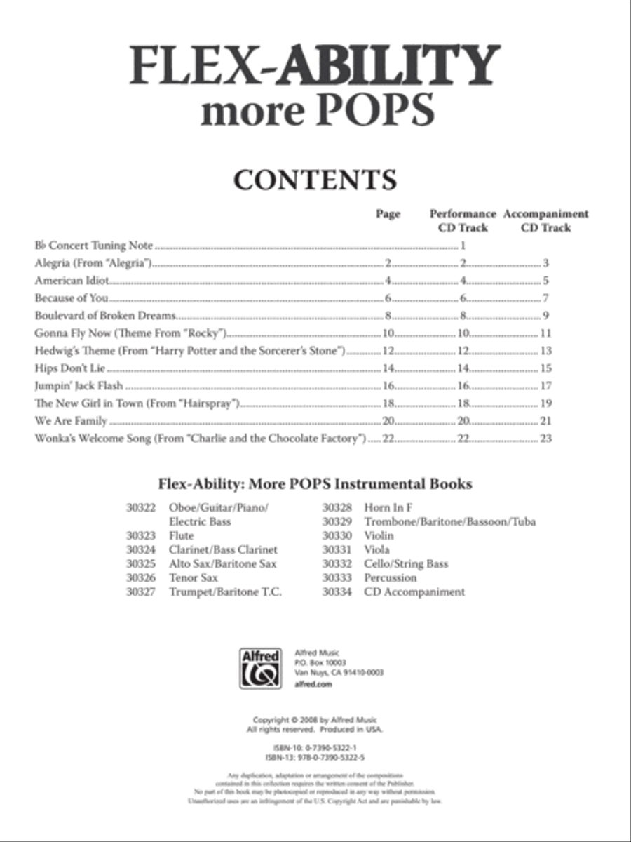 Flex-Ability More Pops -- Solo-Duet-Trio-Quartet with Optional Accompaniment image number null