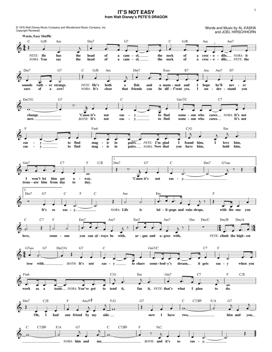 It's Not Easy It's Not Easy Guitar scores gallery preview page 1