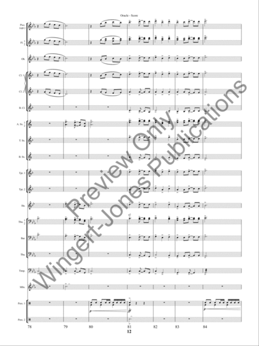 Oracle (Score) Oracle (Score) Concert Band scores gallery preview page 15