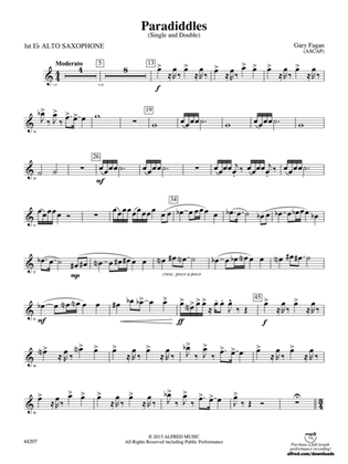 Paradiddles: E-flat Alto Saxophone