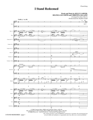 Book cover for I Stand Redeemed (arr. James Koerts) - Full Score