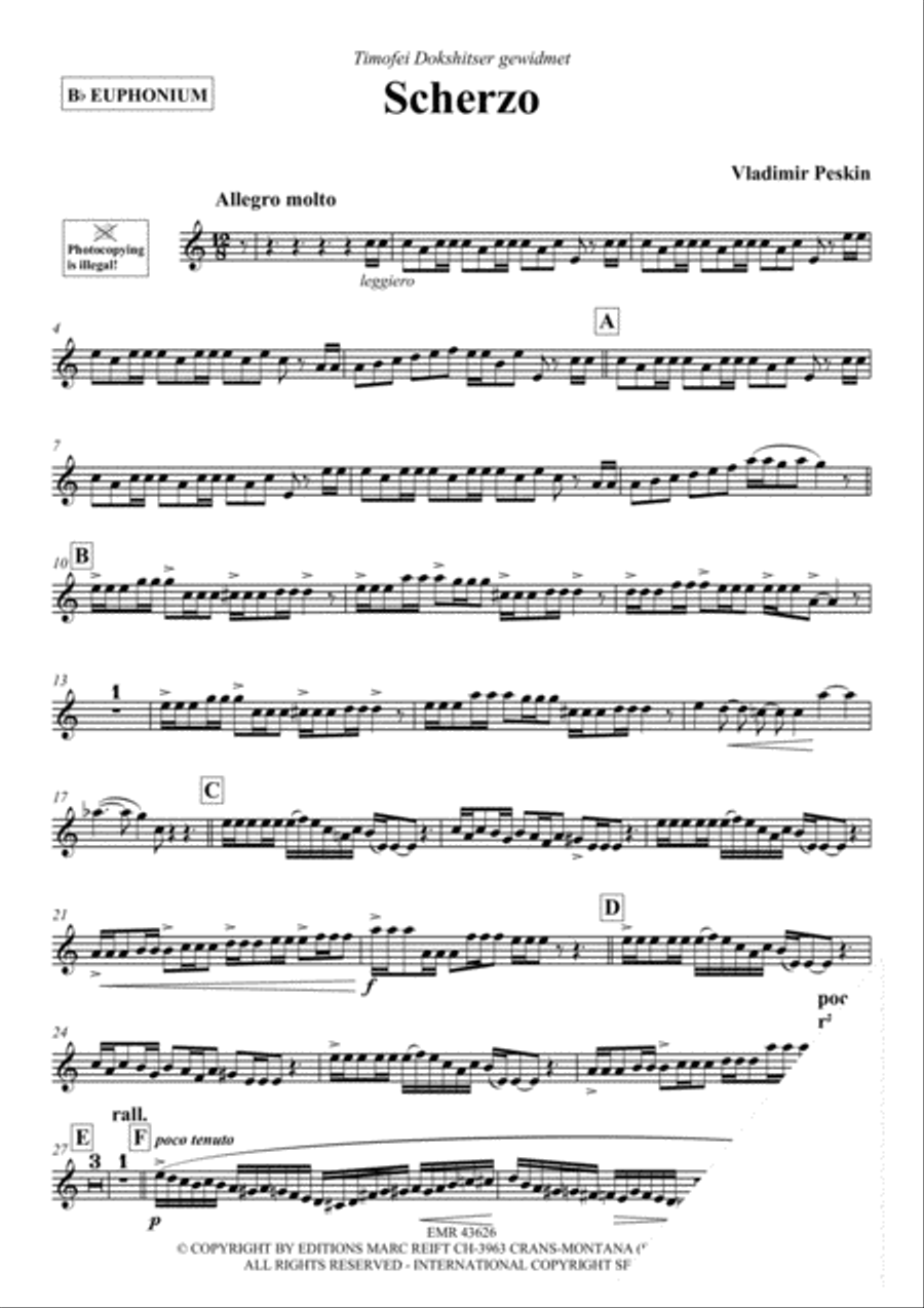Scherzo Euphonium scores gallery preview page 3