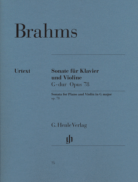 Johannes Brahms : Sonata for Piano and Violin in G Major, Op. 78 (Piano / Violin)