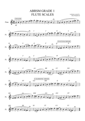 Flute Grade 1 Scales