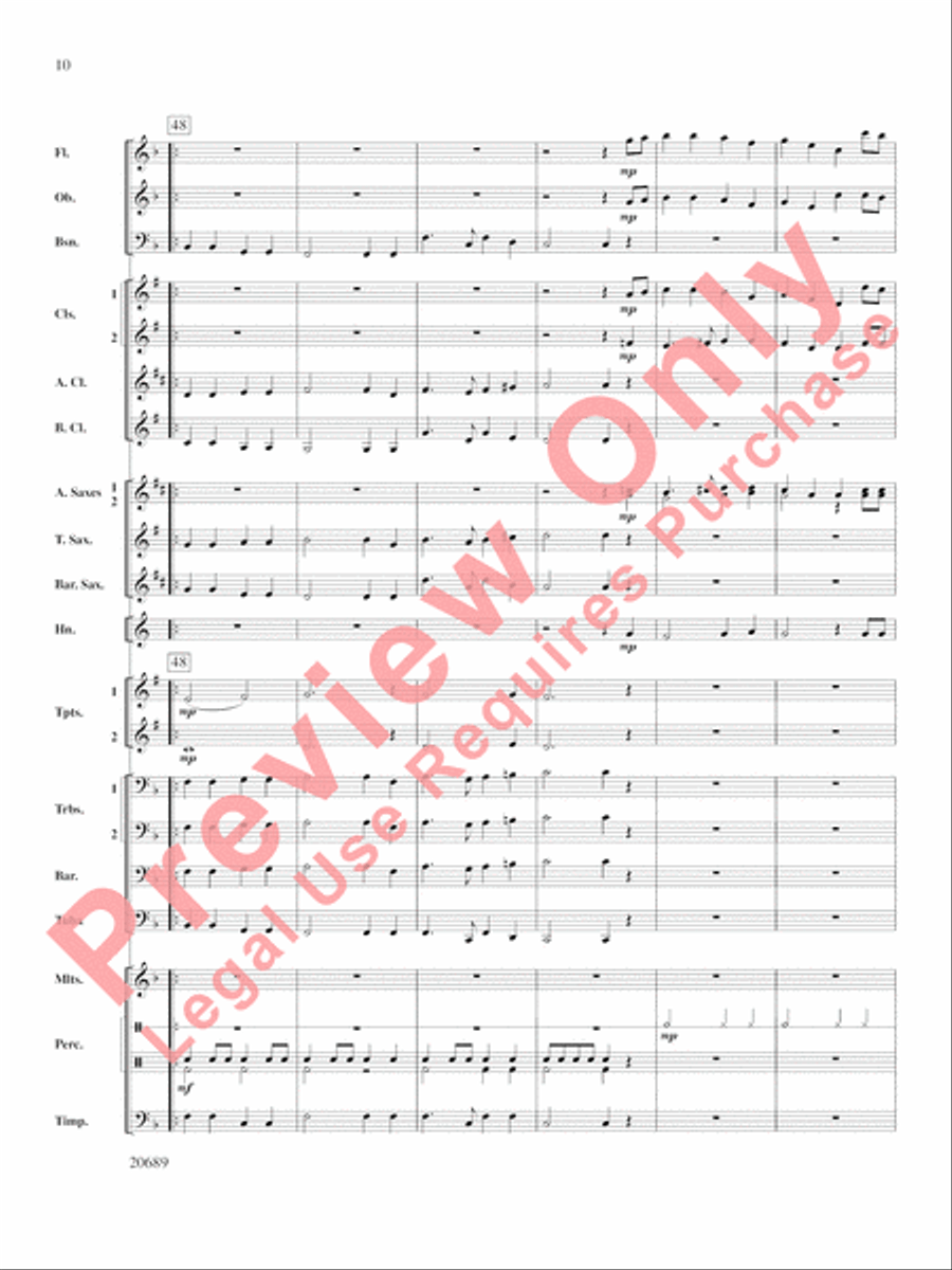 Music of the English Renaissance Concert Band scores gallery preview page 11